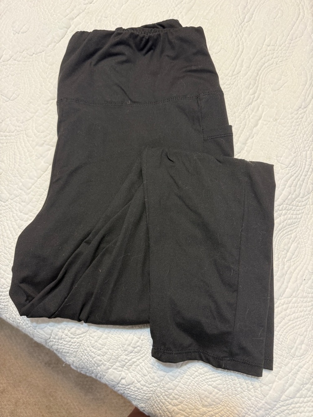 Black Women’s Leggings - PB9050 High-Stretch Polyester Blend